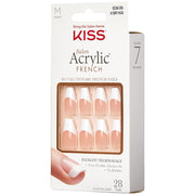 Kiss False Nails Salon Acrylic French Nails - Je T'aime (Angled Shot 2)